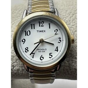 Timex Ladies L8 Indiglo Watch Easy Reader New Battery 25MM 6.25" B85